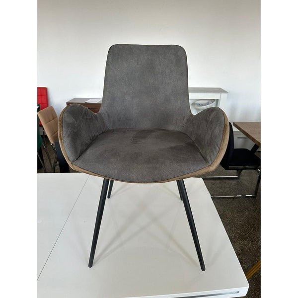 PRODUS RESIGILAT - Scaun tapitat K392, gri/maro, 53x60x82 cm