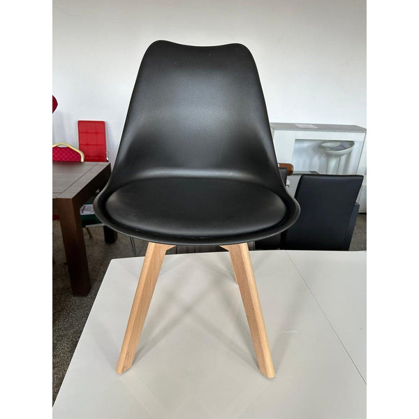 PRODUS RESIGILAT - Scaune dining lemn Kris, negru/stejar, 49X43X83