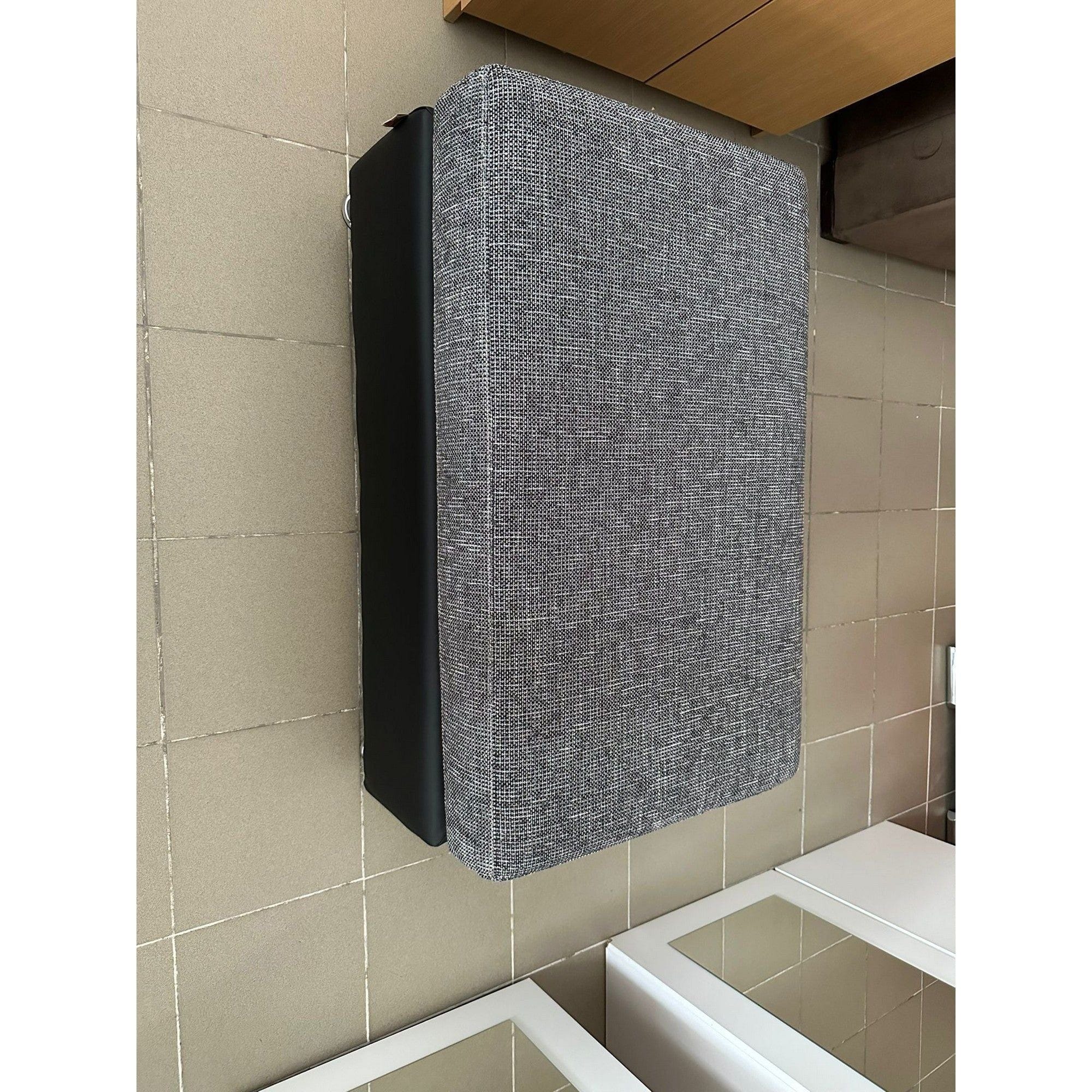 PRODUS RESIGILAT - Taburet T03GUGX00000000R2, gri/negru, piele ecologica/stofa, 100x60x45 cm