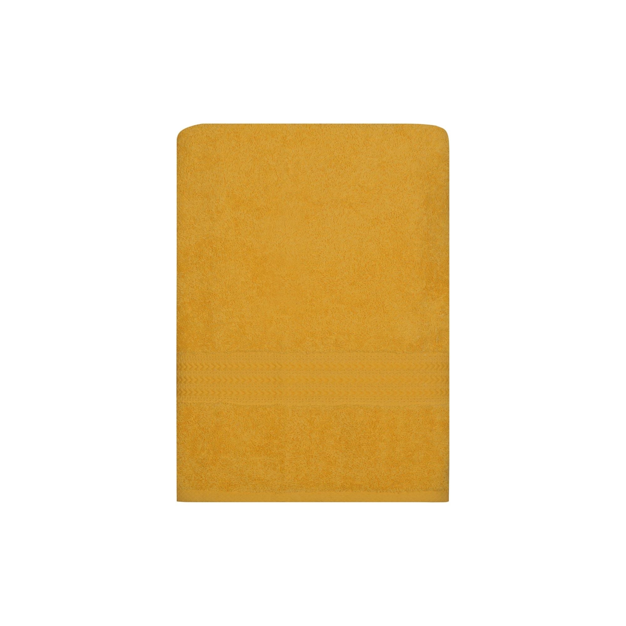 Prosop baie RAINBOW, galben, bumbac, 70x140 cm