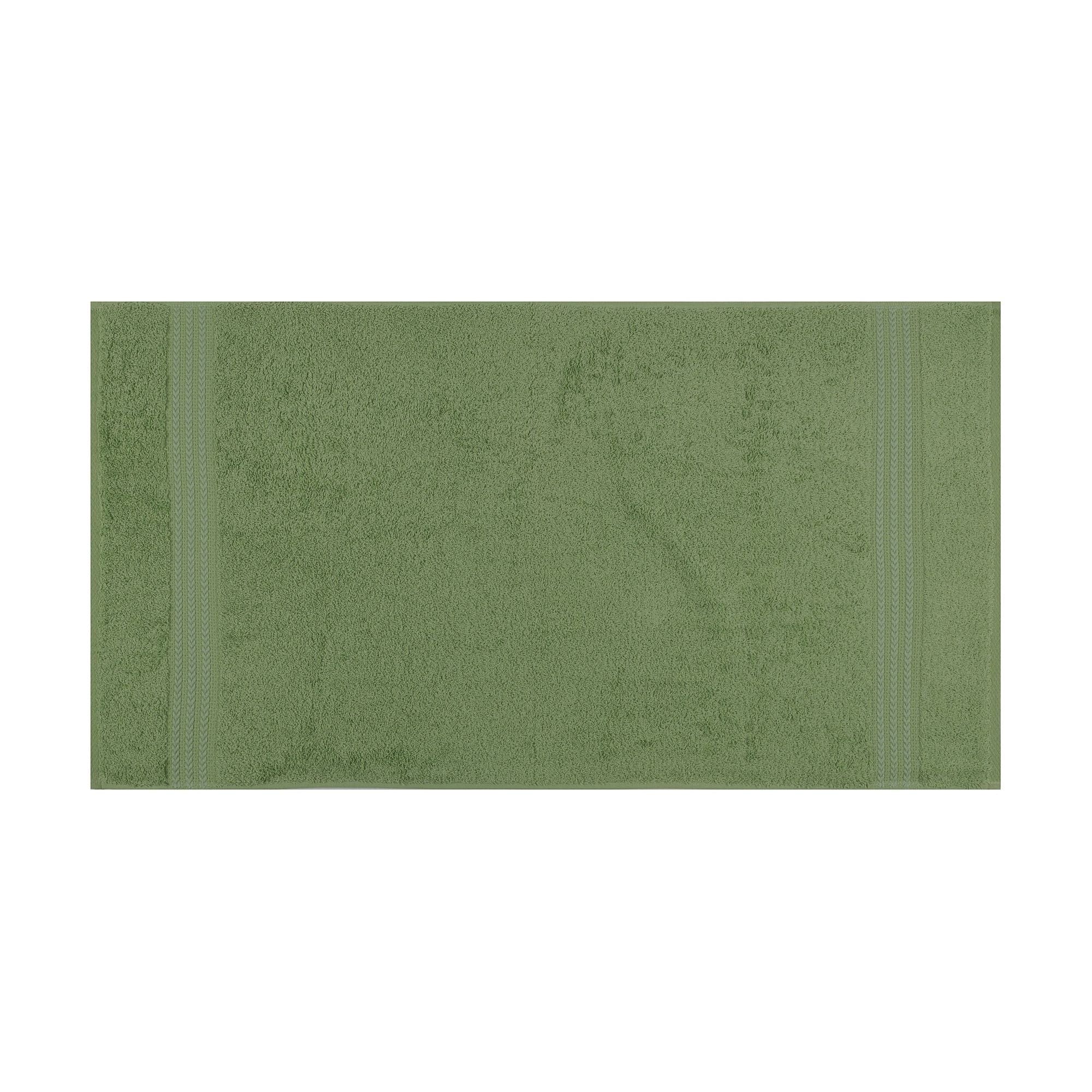 Prosop baie RAINBOW, verde, bumbac, 70x140 cm