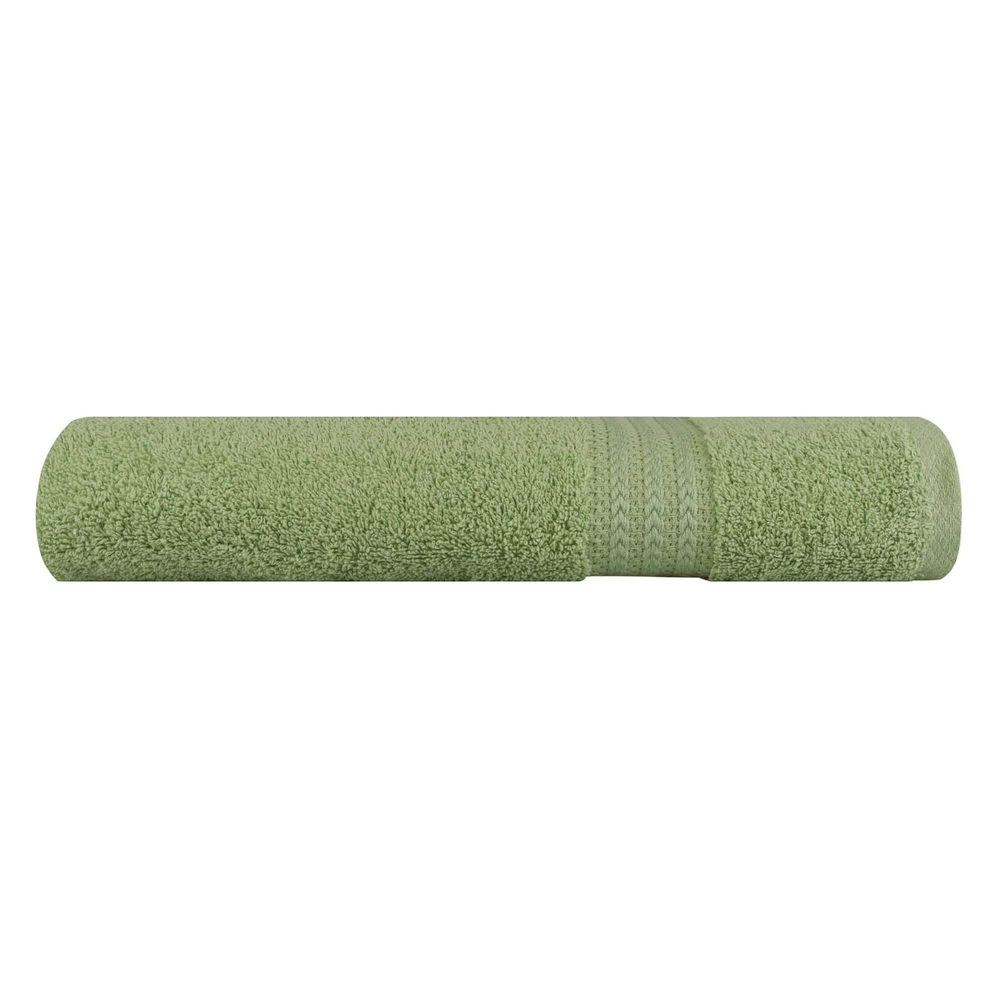 Prosop baie RAINBOW, verde, bumbac, 70x140 cm