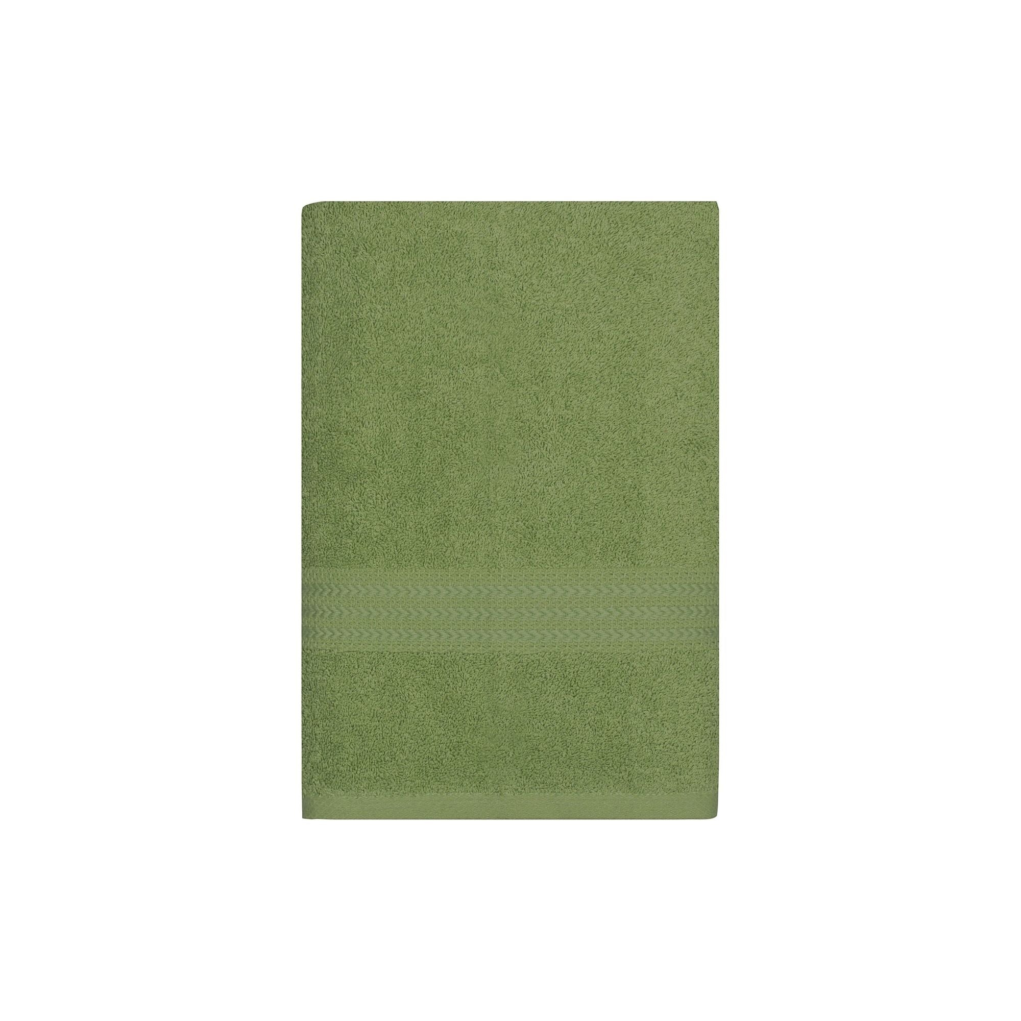 Prosop baie RAINBOW, verde, bumbac, 70x140 cm