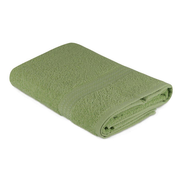 Prosop baie RAINBOW, verde, bumbac, 70x140 cm