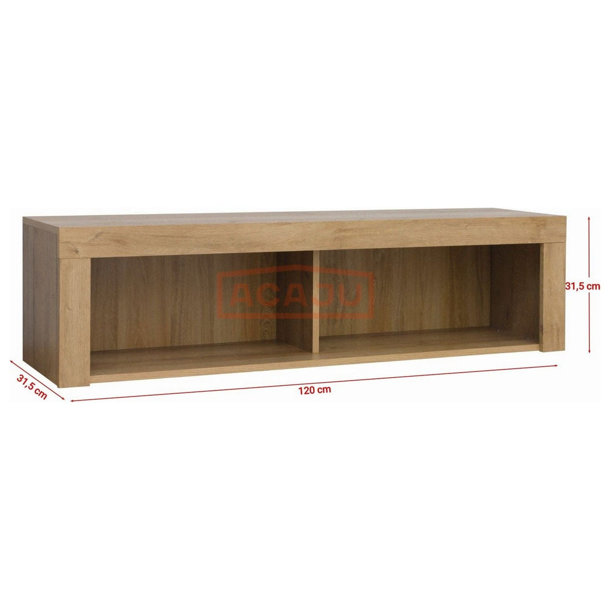 Raft BALDER, stejar riviera, PAL, 120x32x32 cm