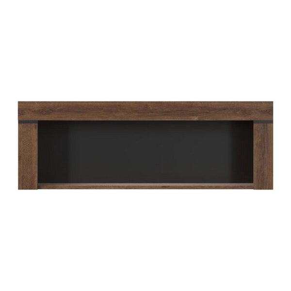 Raft BRASS, stejar brun, PAL, 160x23x39 cm
