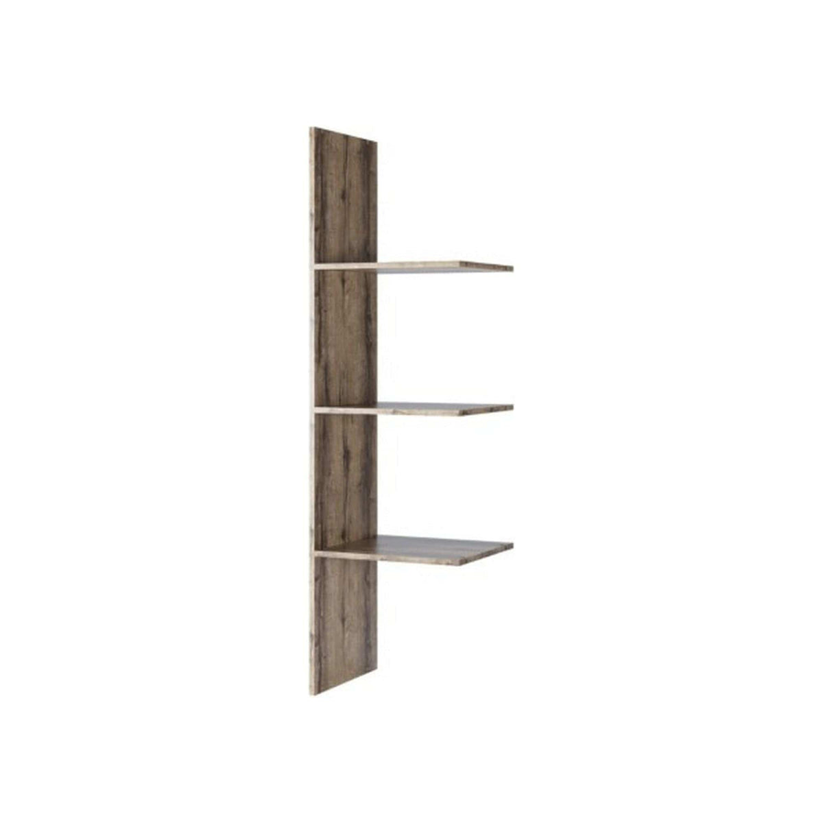 Raft Jagger, stejar inchis, PAL laminat, 47x40x162 cm