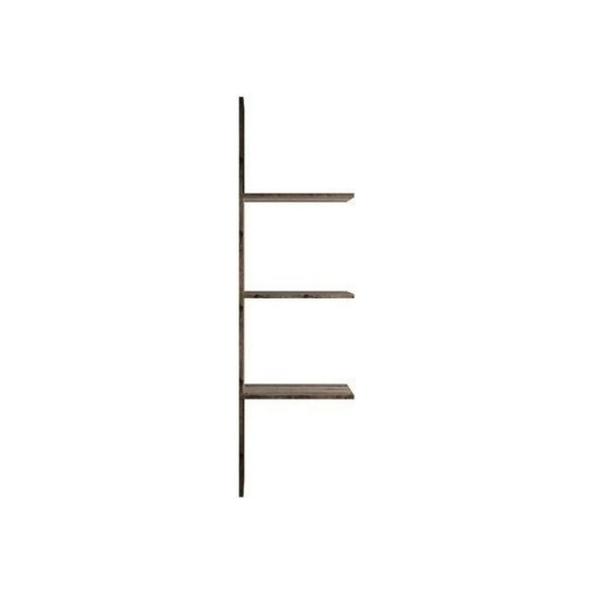Raft Jagger, stejar inchis, PAL laminat, 47x40x162 cm
