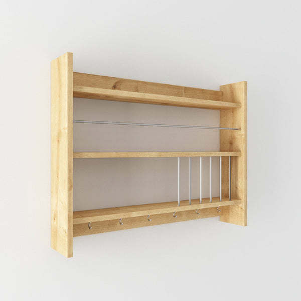 Raft KOLIN, stejar, PAL melaminat, 85x15x65 cm