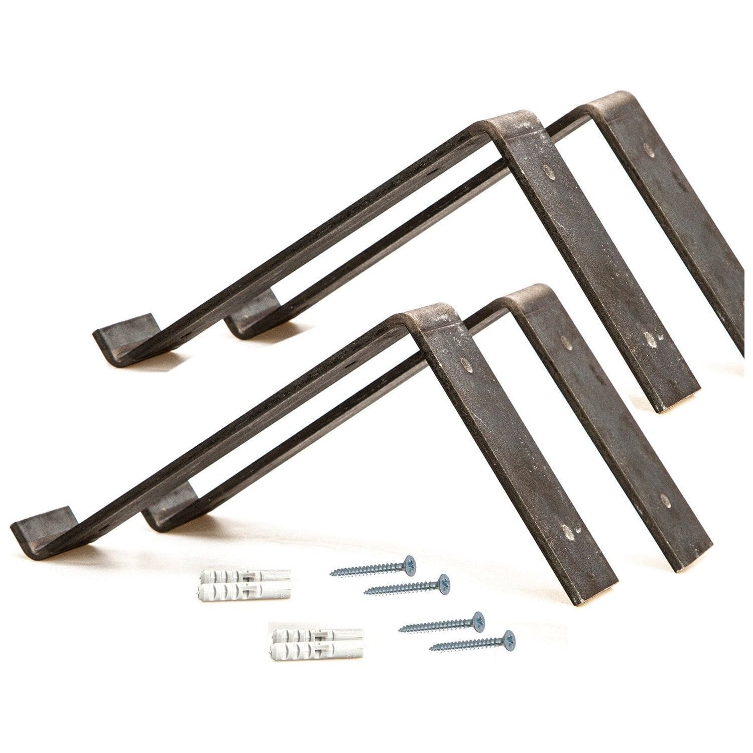 Raft LAM005, negru/nuc, lemn/metal, 40x14x16 cm