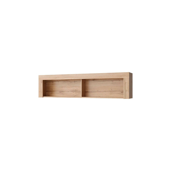 Raft MORTIZ, stejar wotan, PAL laminat, 160x23x39 cm