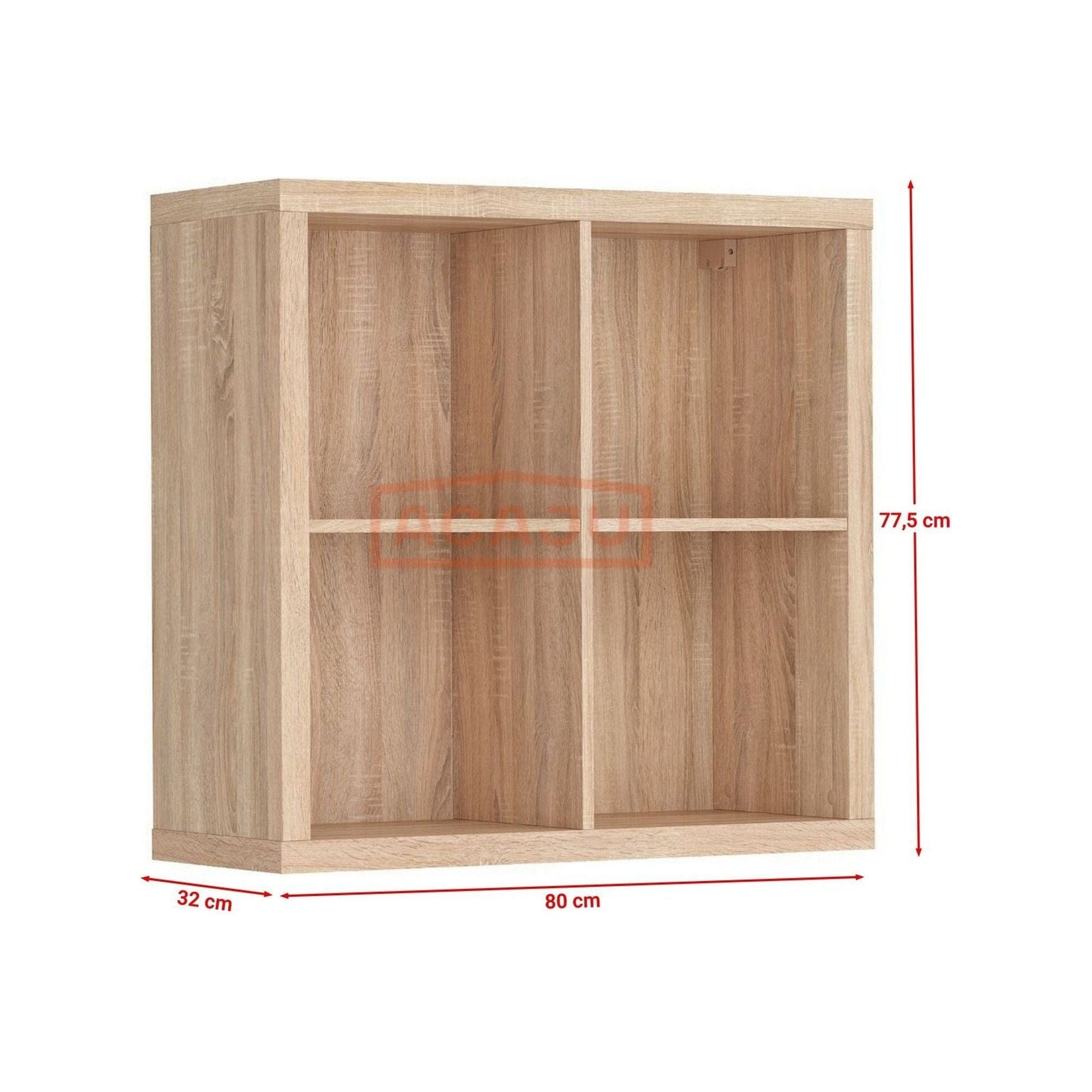 Raft NEPO PLUS, stejar sonoma, PAL, 80x32x78 cm