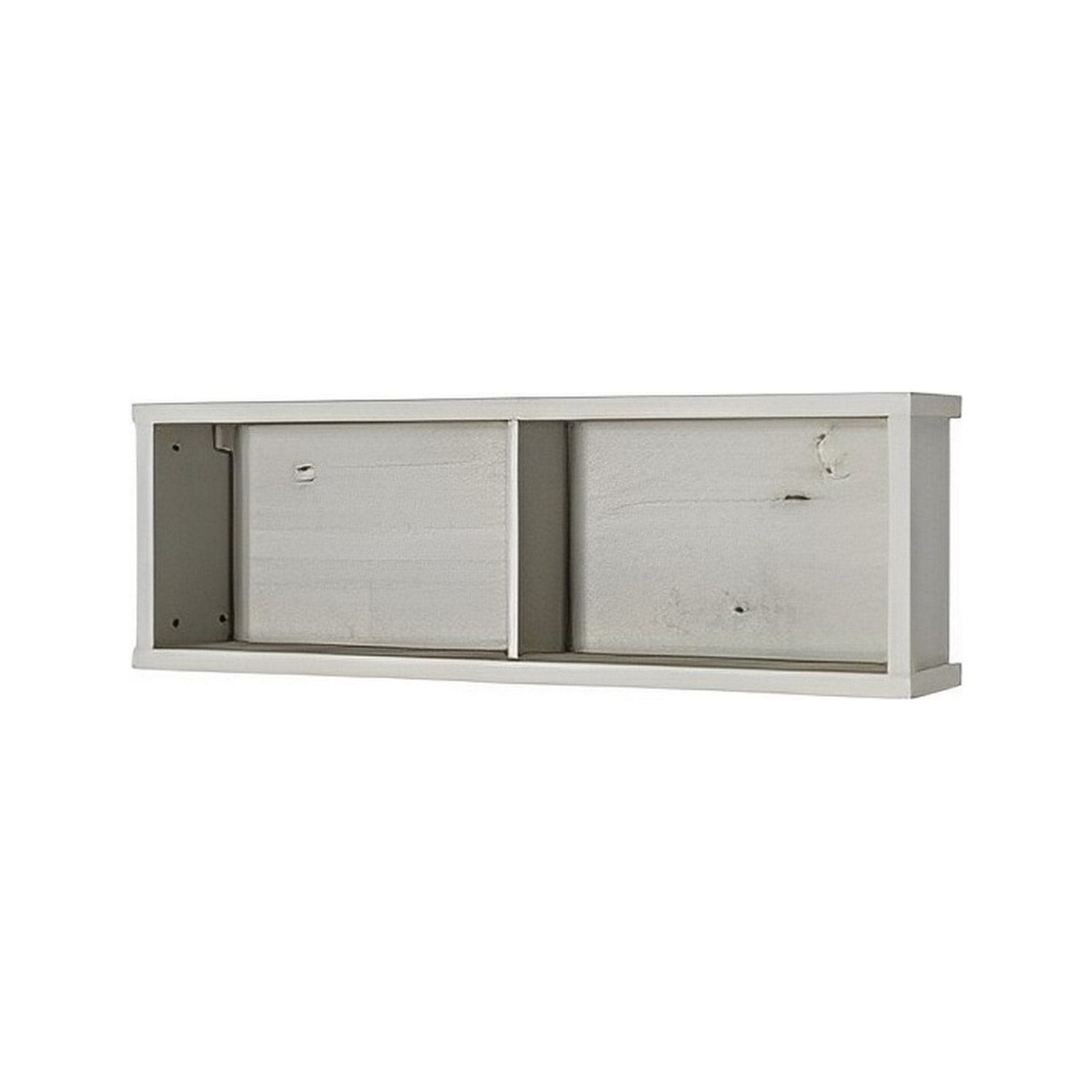 Raft NONELL, alb, PAL laminat, 120x24x40 cm