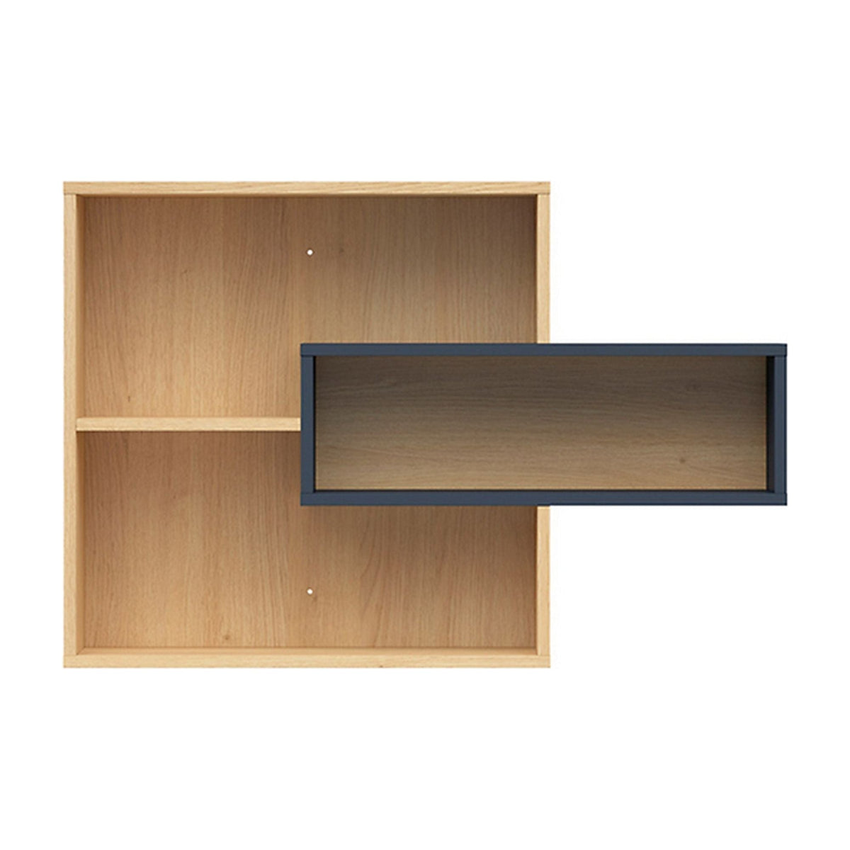 Raft WESKER, stejar sonoma/gri inchis, PAL, 90x22x60 cm