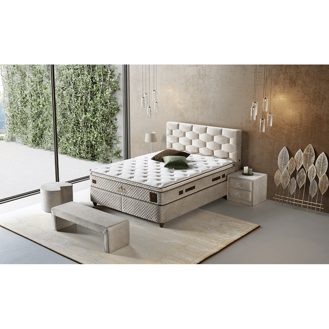 Saltea MAGNESIA, alb/bej, 180x200 cm