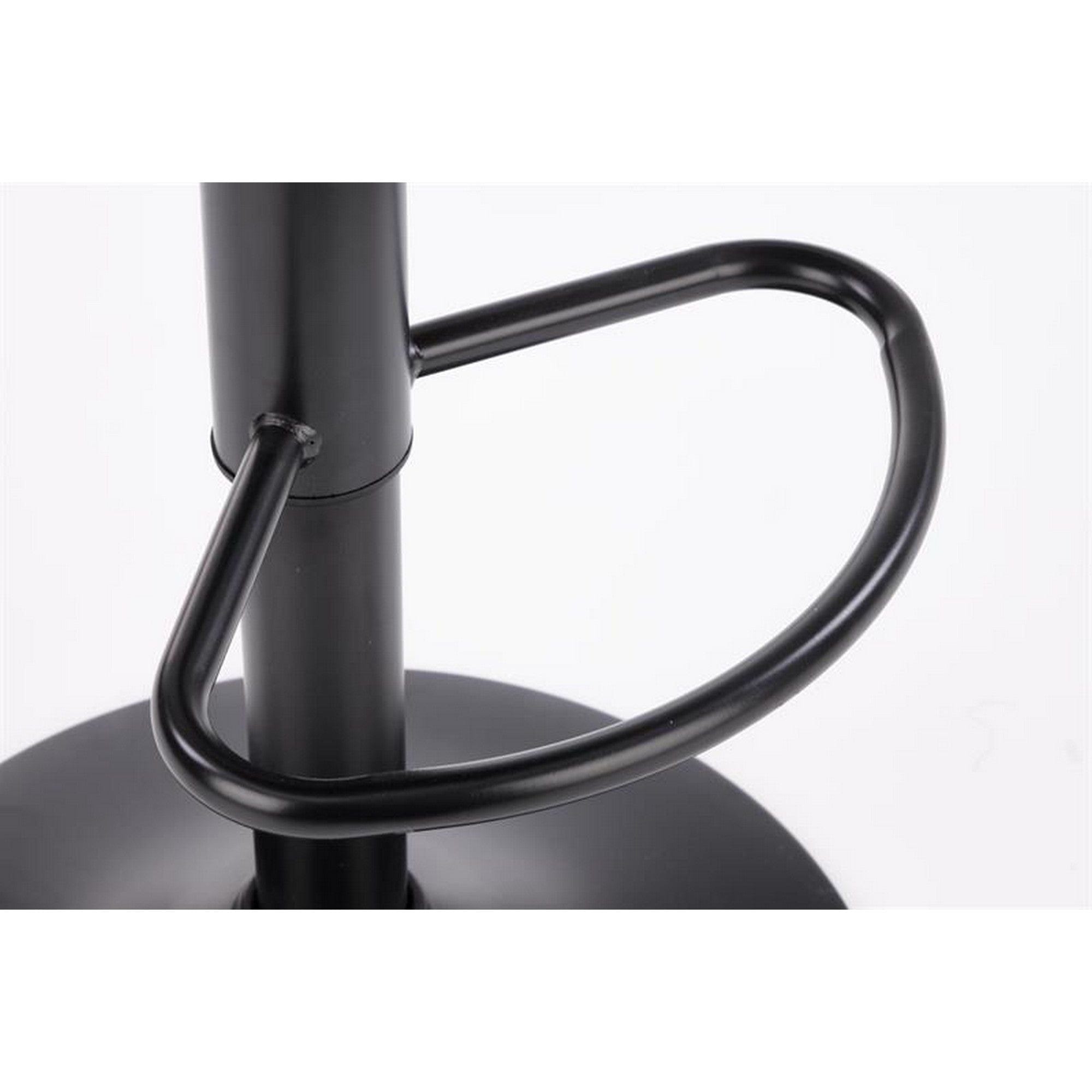 Scaun bar H102, verde inchis/negru, stofa catifelata/otel, 53x48x100 cm