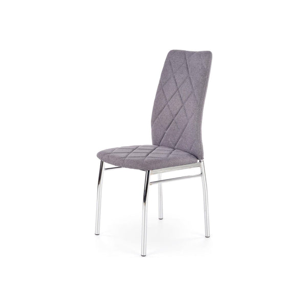 Scaun  bucatarie K309, gri deschis/crom, stofa clasica/metal, 43X57X97 CM