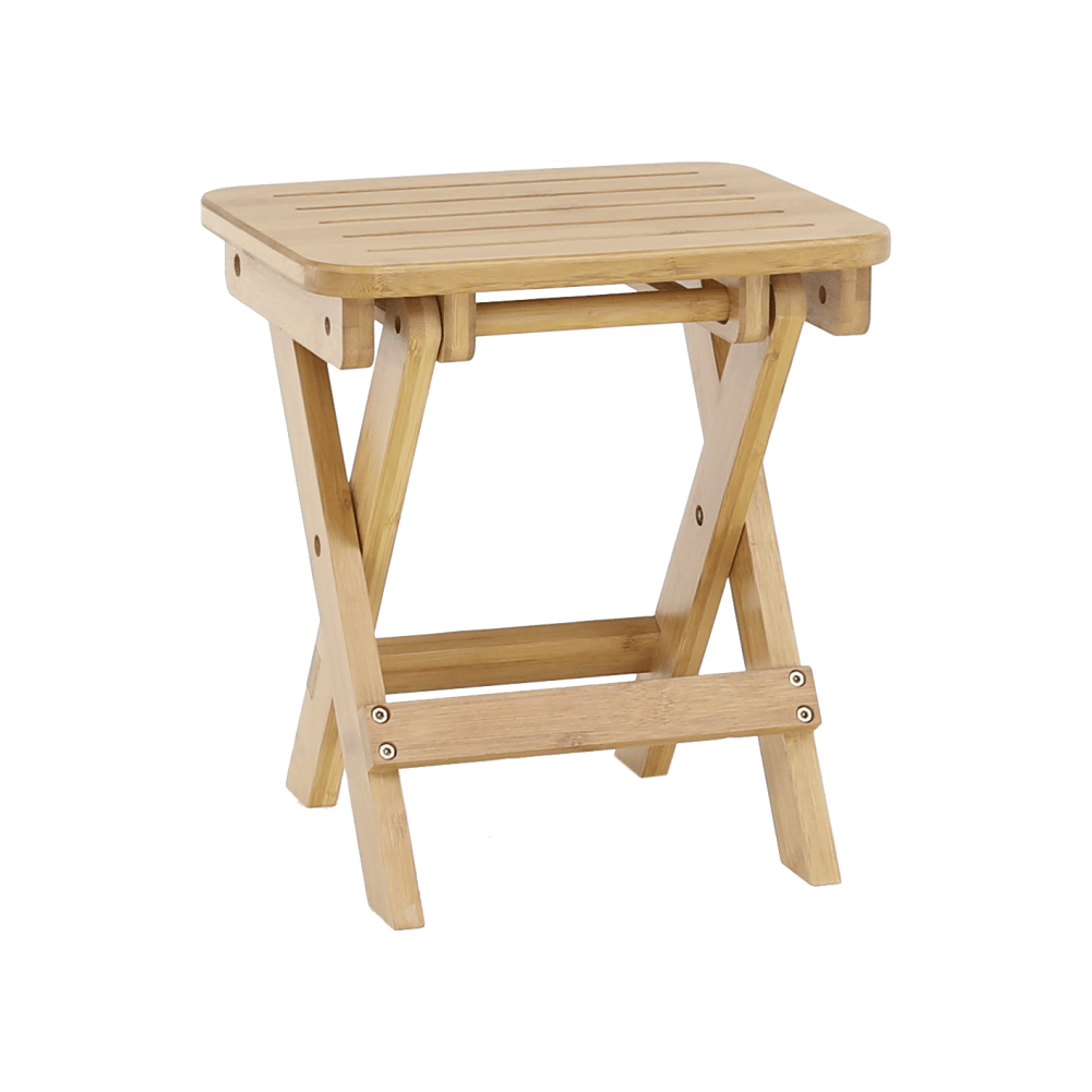 Scaun DENICE, stejar, bambus lacuit, 33x25x33 cm