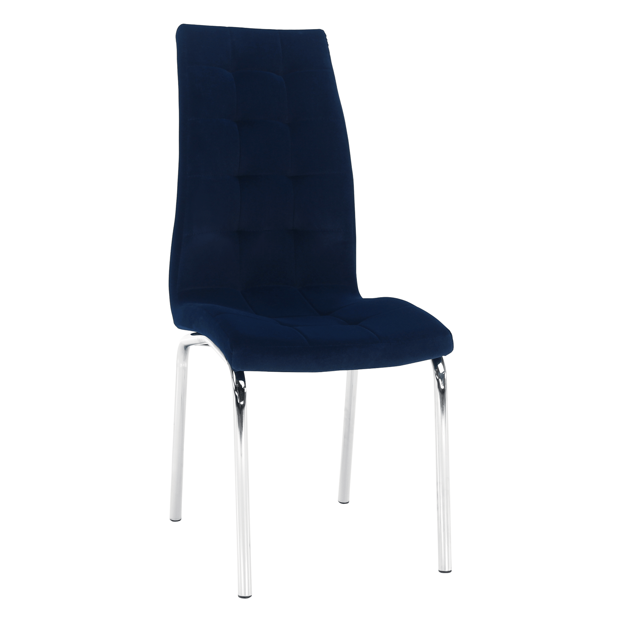 Scaun GERDA NEW, albastru, stofa clasica/metal, 42x58x103 cm