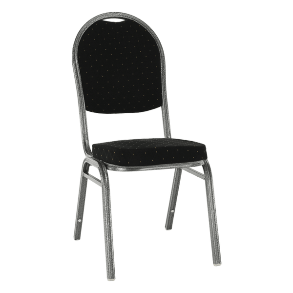 Scaun JEFF 3 NEW, negru/gri, tesatura/metal, 46x57x93 cm