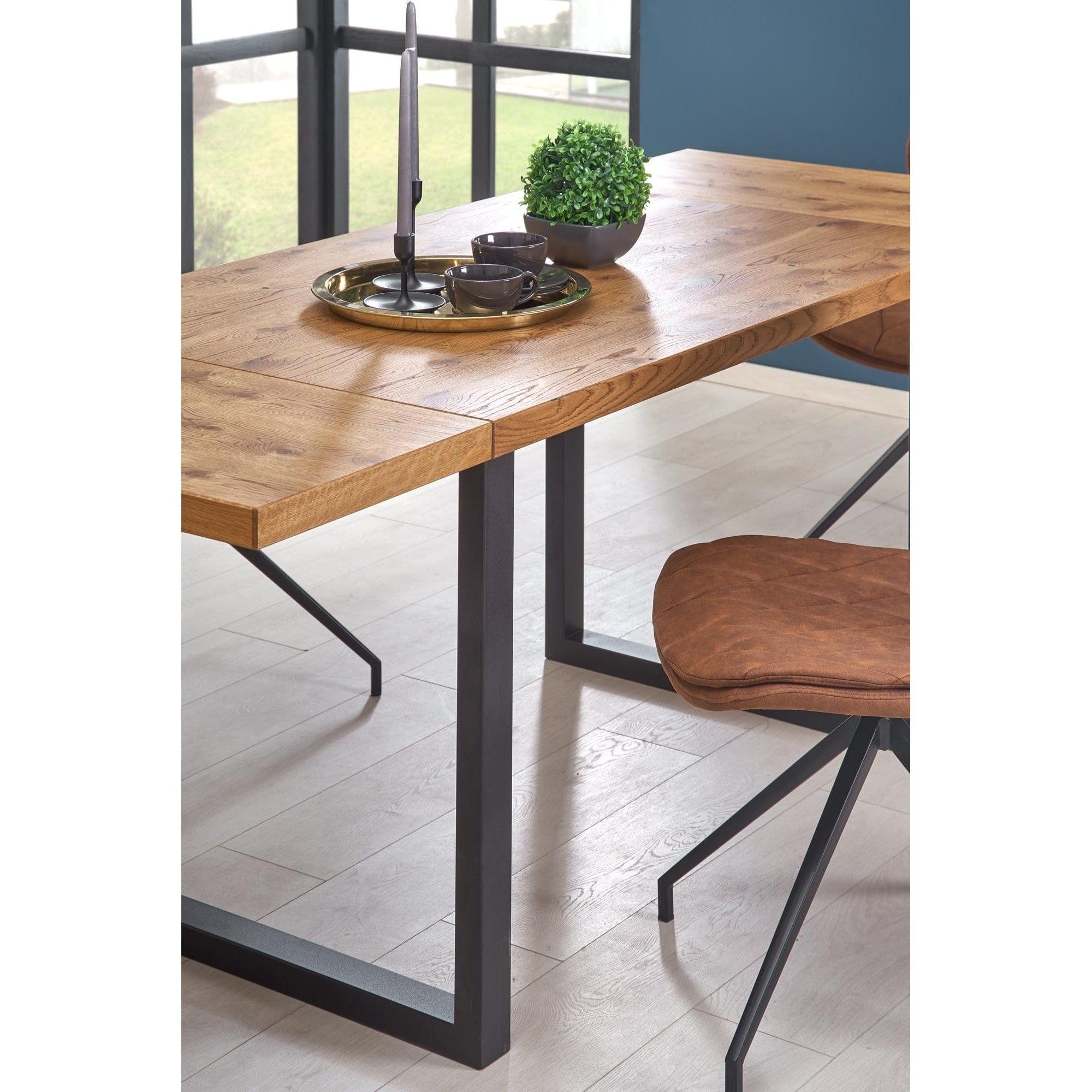 Scaun tapitat K237, maro, piele ecologica, 49X62X90 cm
