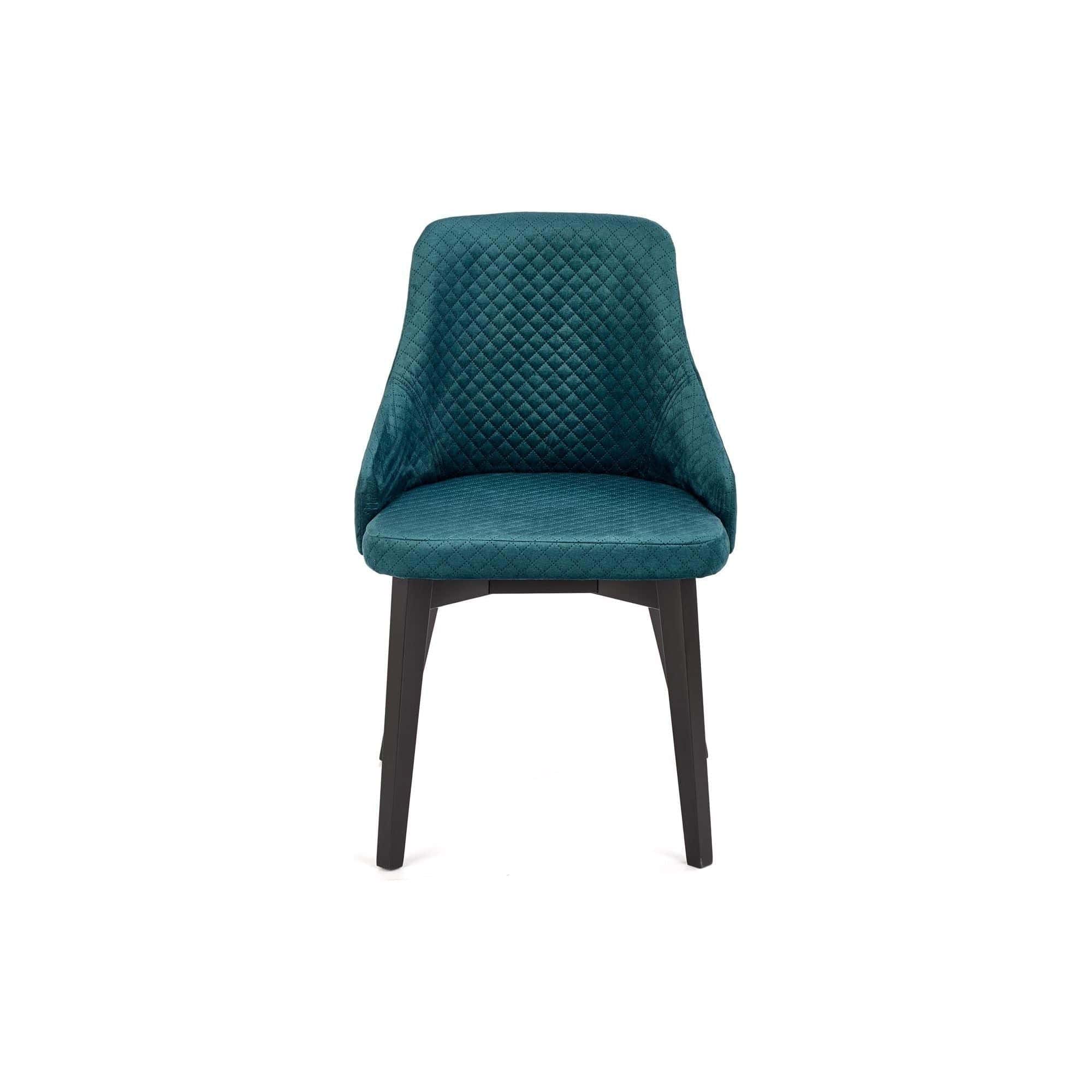 Scaun tapitat TOLEDO 3, verde, 57x56x86 cm