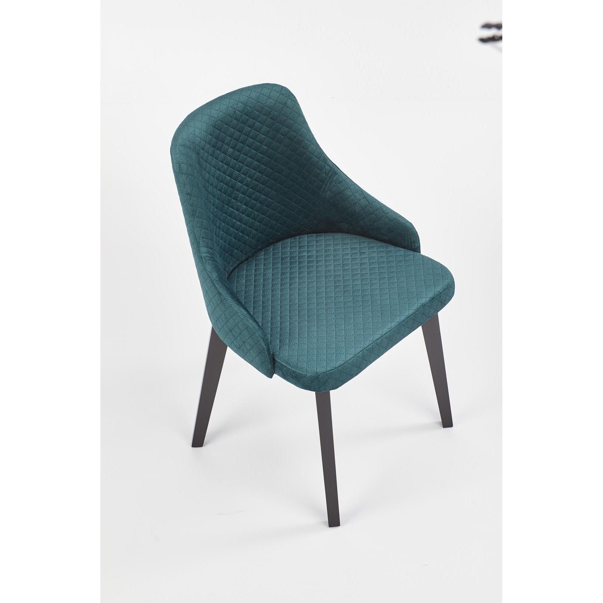 Scaun tapitat TOLEDO 3, verde, 57x56x86 cm