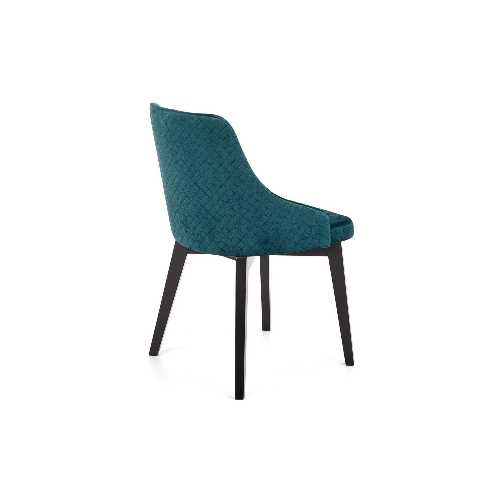 Scaun tapitat TOLEDO 3, verde, 57x56x86 cm