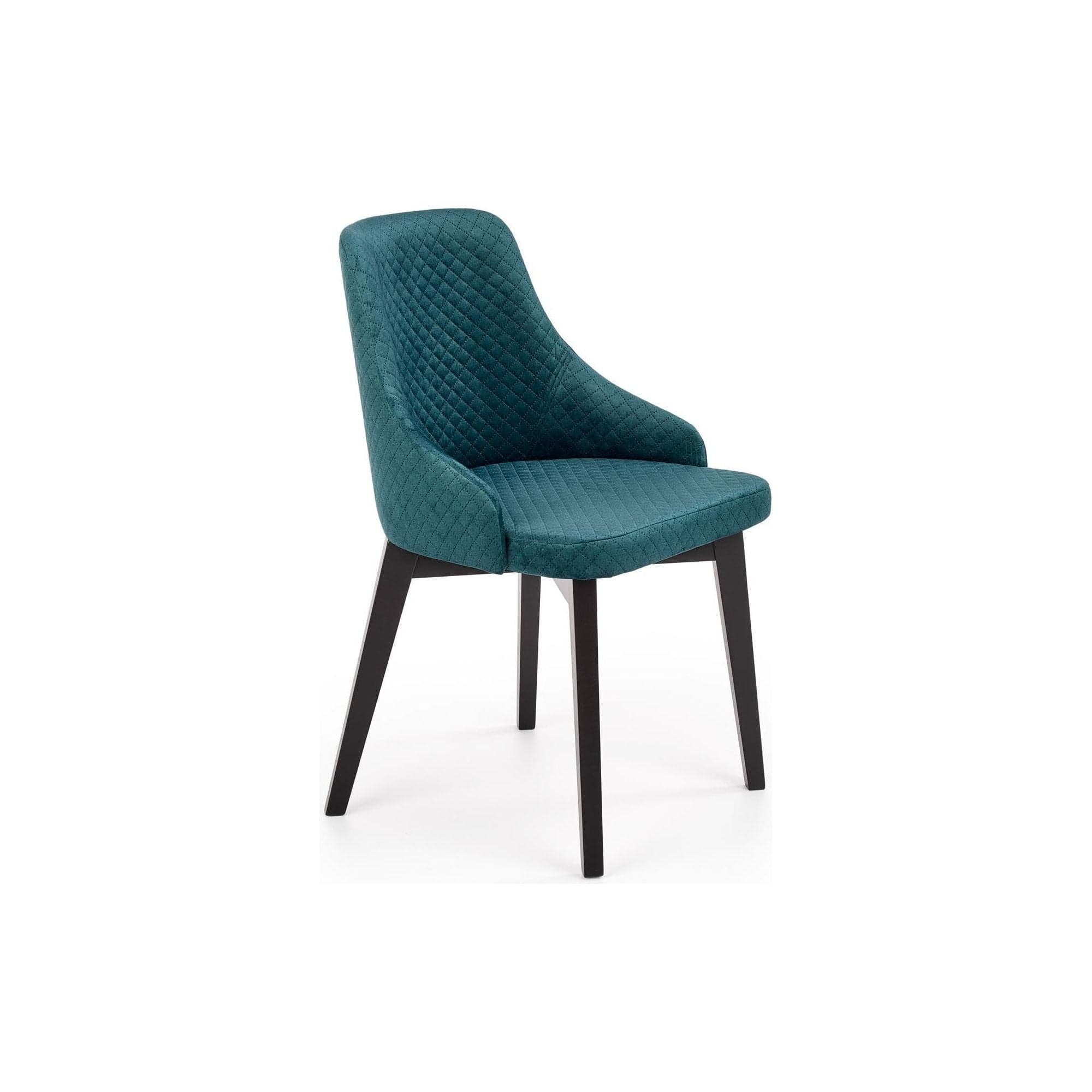 Scaun tapitat TOLEDO 3, verde, 57x56x86 cm