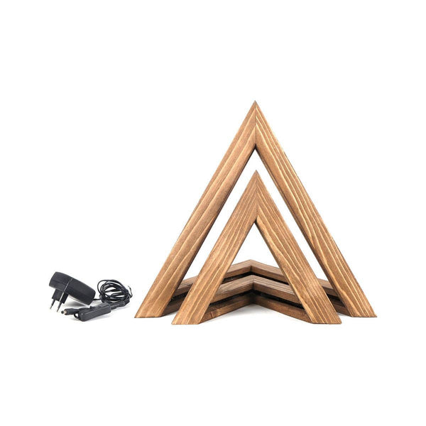 Set 2 accesorii decorative KN03, stejar, lemn de molid