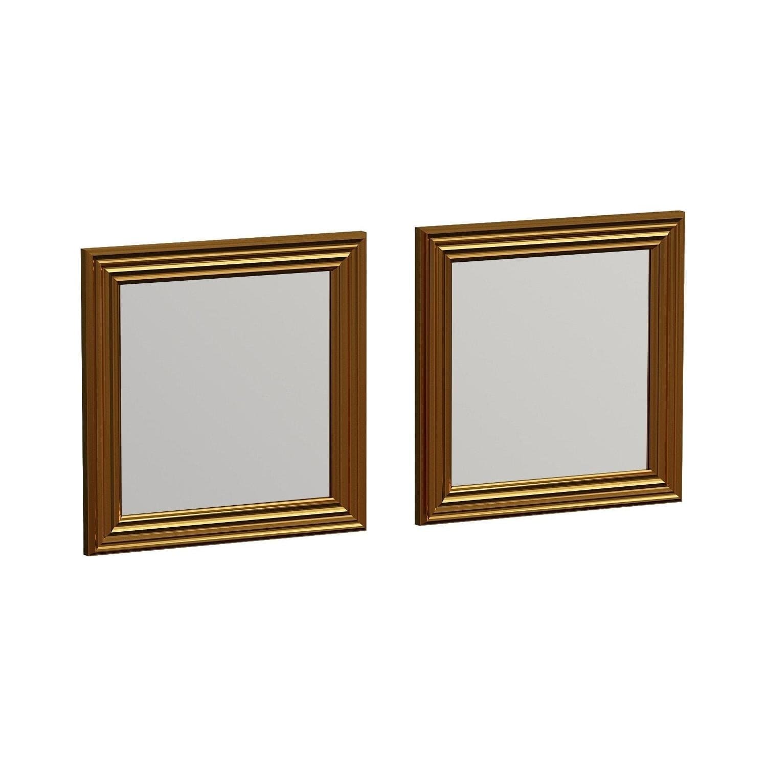 Set 2 oglinzi BALE, auriu, 40x3x40 cm