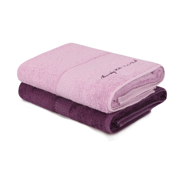 Set 2 prosoape baie 404, violet/lila, bumbac, 70x140 cm