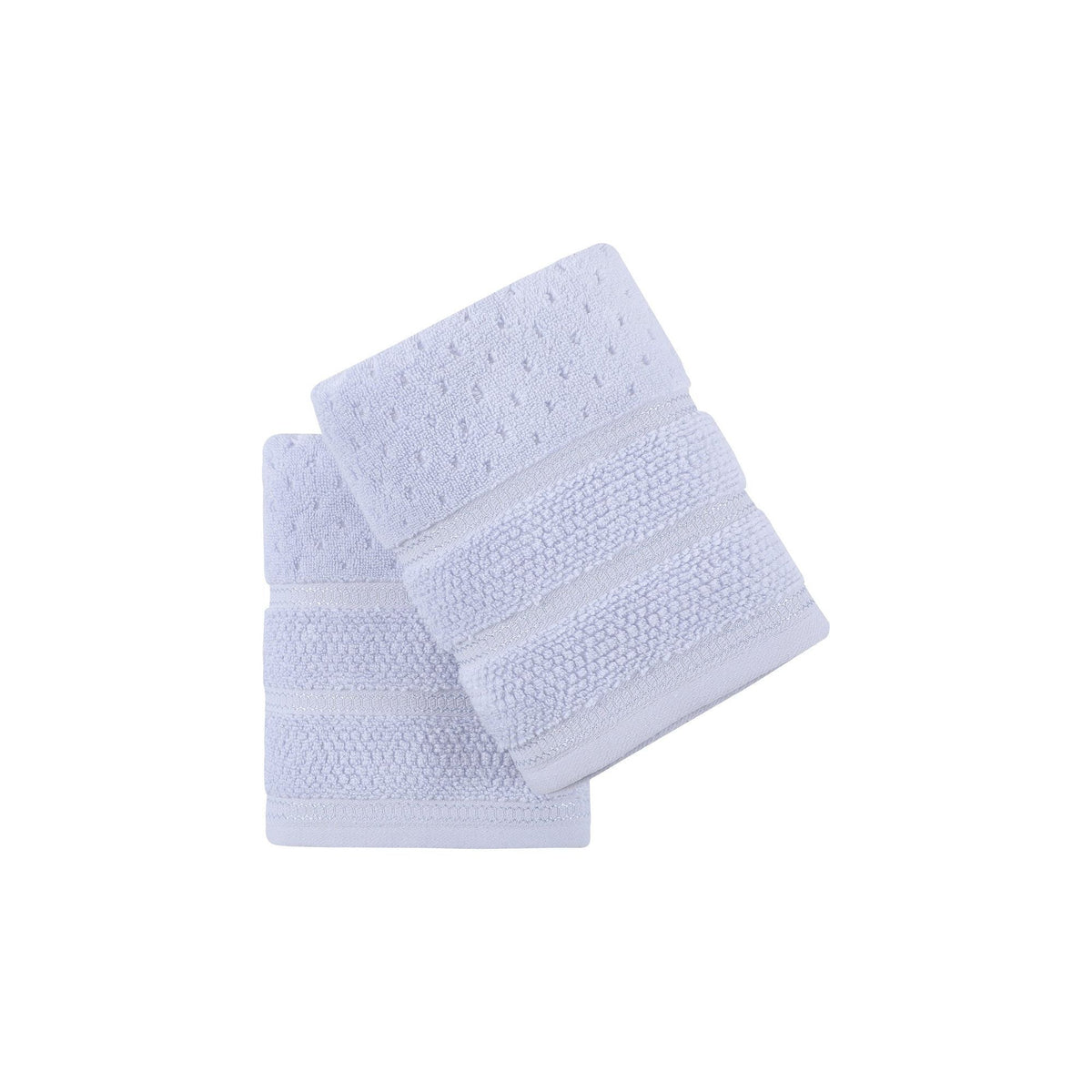 Set 2 prosoape baie ARELLA, albastru deschis, bumbac, 50x90 cm