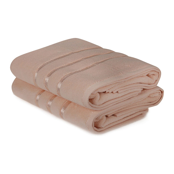 Set 2 prosoape baie DOLCE, bej, bumbac, 70x140 cm