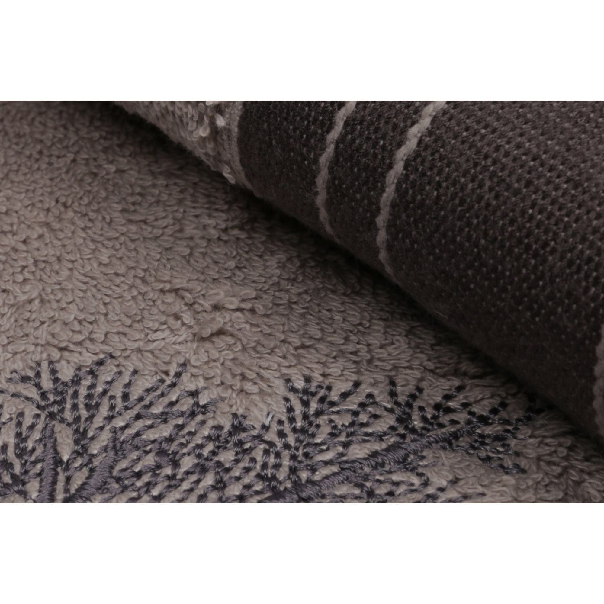 Set 2 prosoape baie INFINITY, maro, bumbac, 50x90 cm