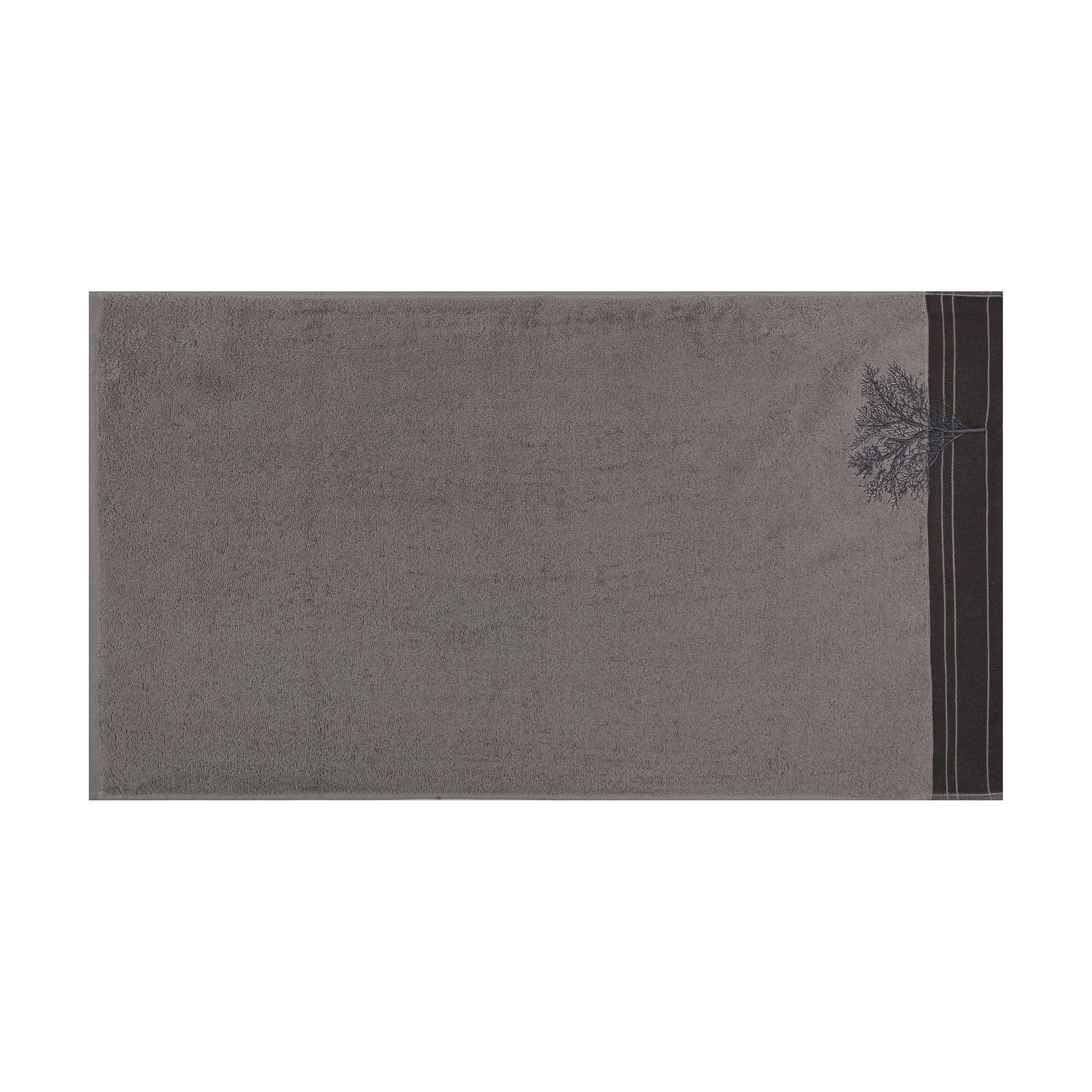 Set 2 prosoape baie INFINITY, maro, bumbac, 50x90 cm