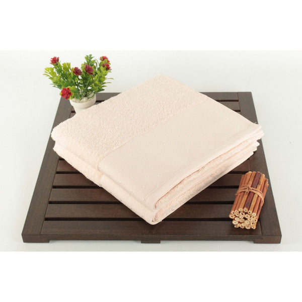 Set 2 prosoape baie PITIRICIK, crem, bumbac, 50x90 cm