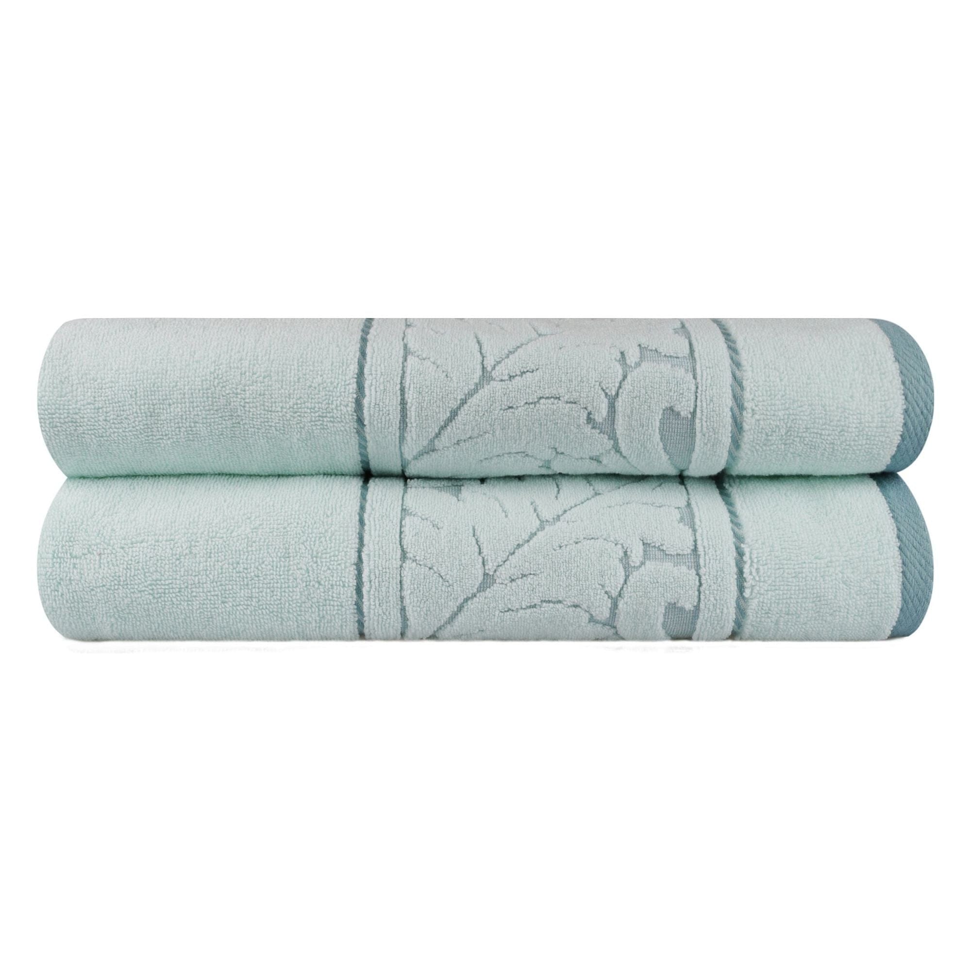 Set 2 prosoape baie SULTAN, verde menta, bumbac, 70x140 cm