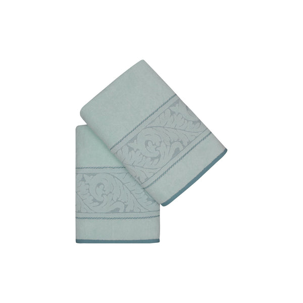 Set 2 prosoape baie SULTAN, verde menta, bumbac, 70x140 cm