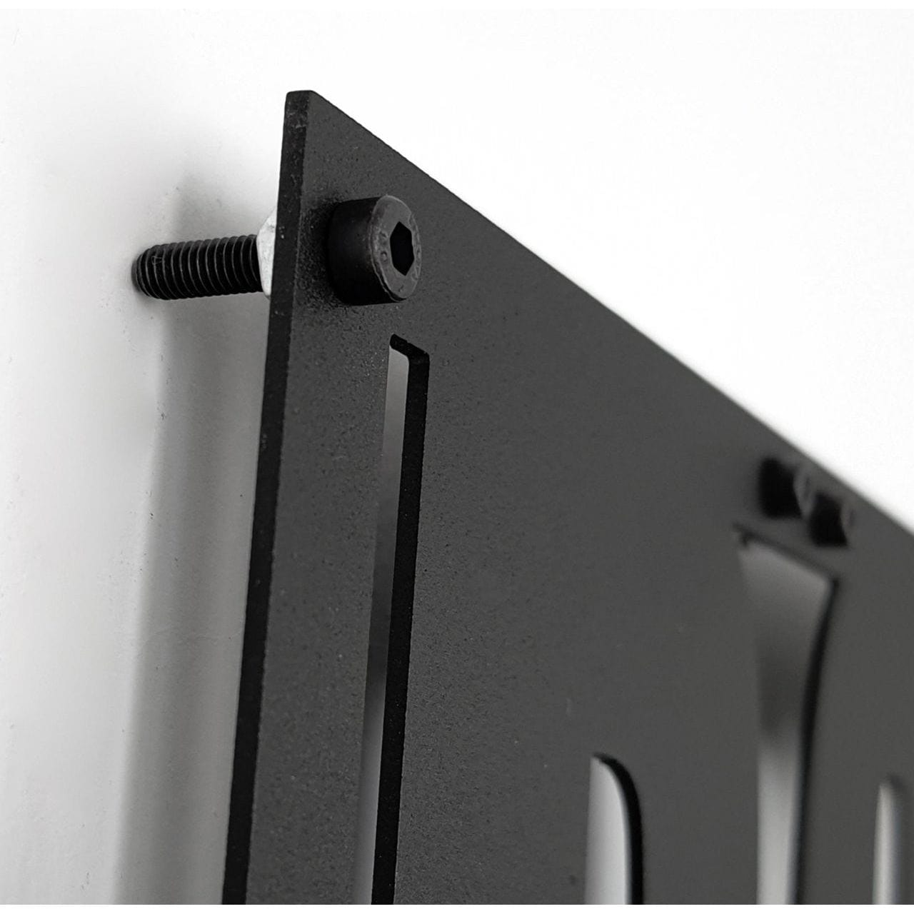 Set 3 decoratiuni perete MT-007, negru, metal, 124x49 cm