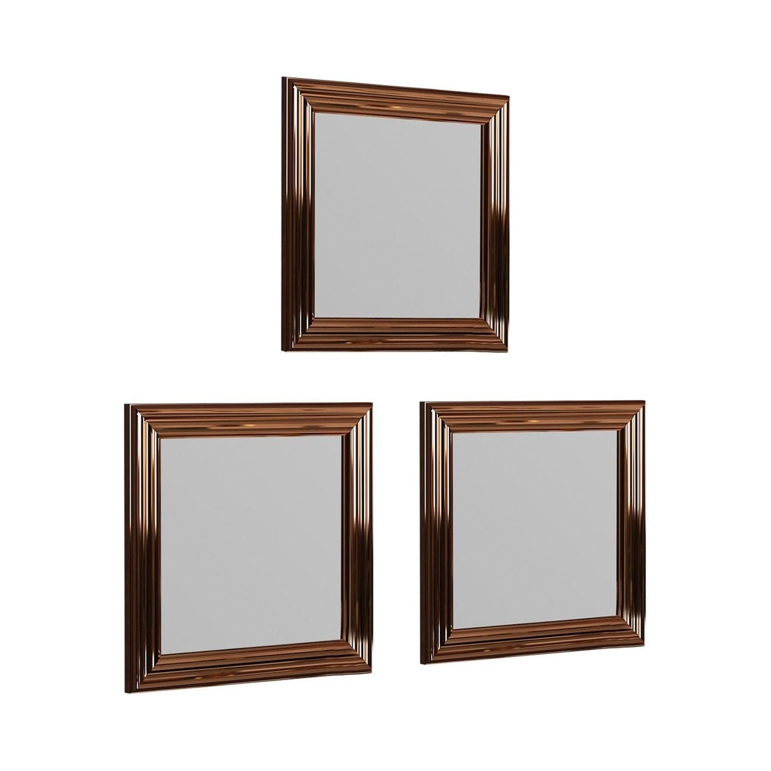 Set 3 oglinzi OTTO, 40x3x40 cm