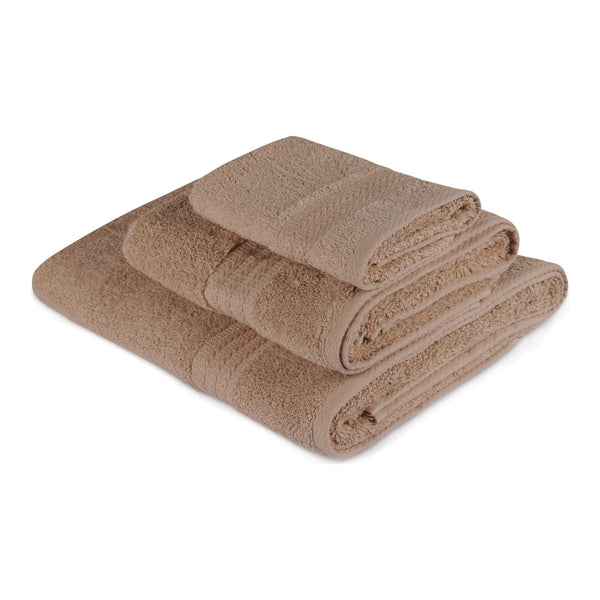Set 3 prosoape baie RAINBOW, maro, bumbac