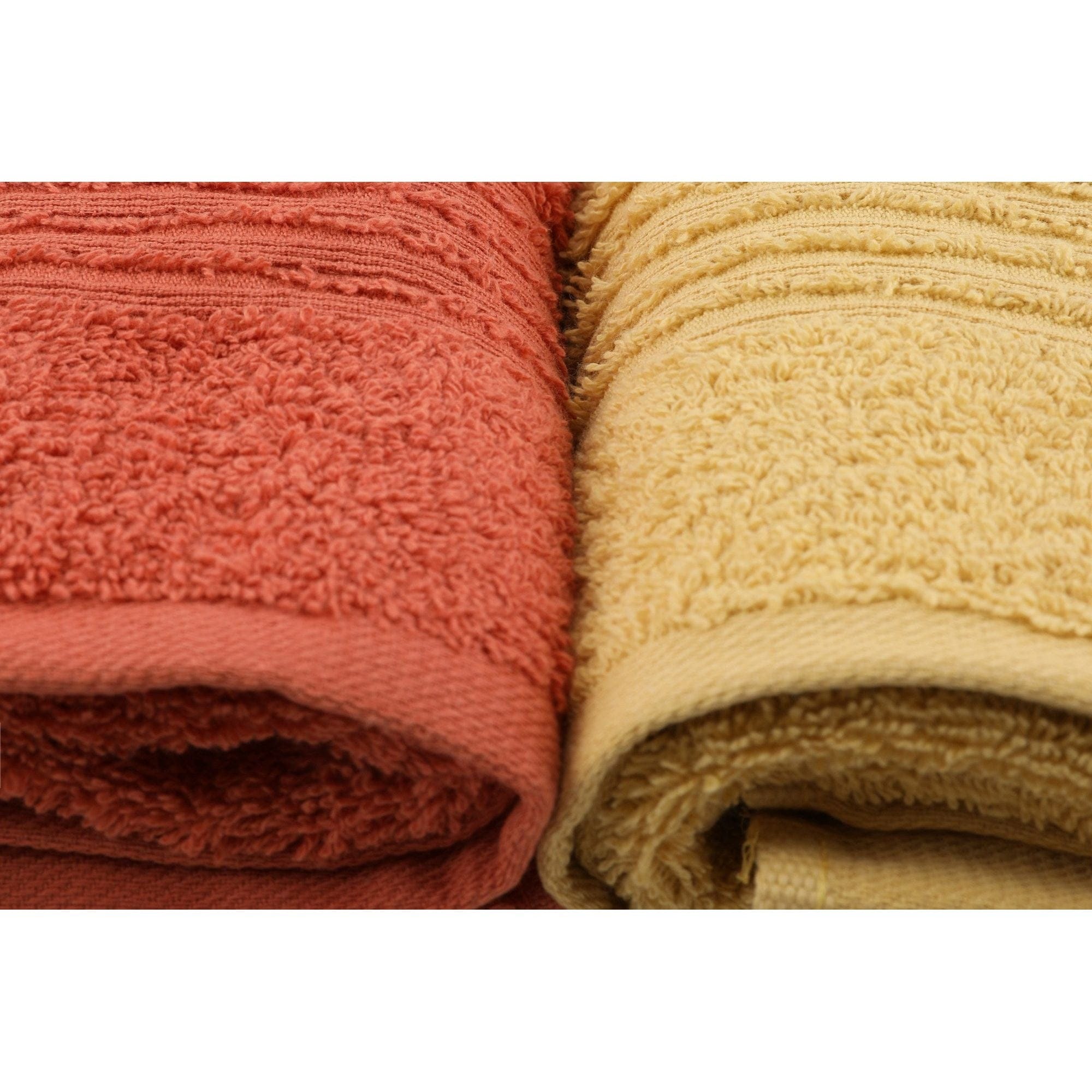 Set 4 prosoape baie 338CTN1206, multicolor, bumbac, 50x90 cm
