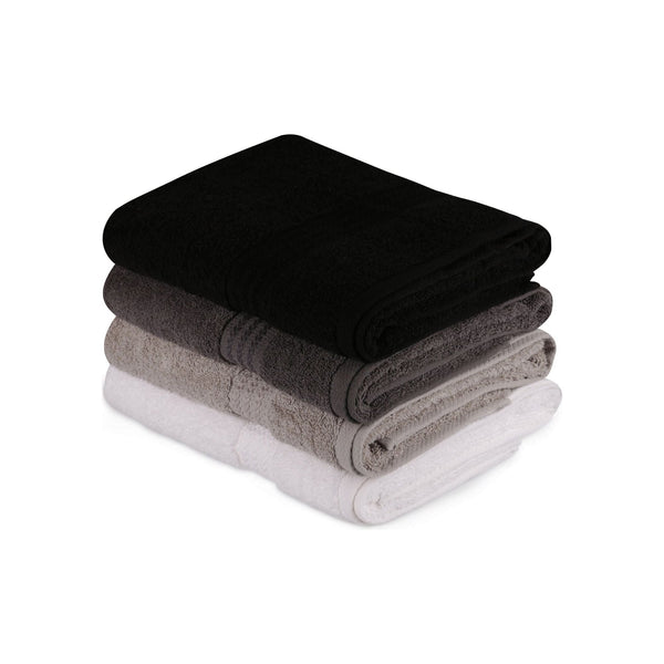 Set 4 prosoape baie RAINBOW, bumbac, 70x140 cm