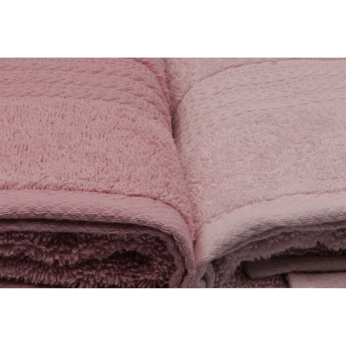 Set 4 prosoape baie RAINBOW, roz, bumbac, 50x90 cm