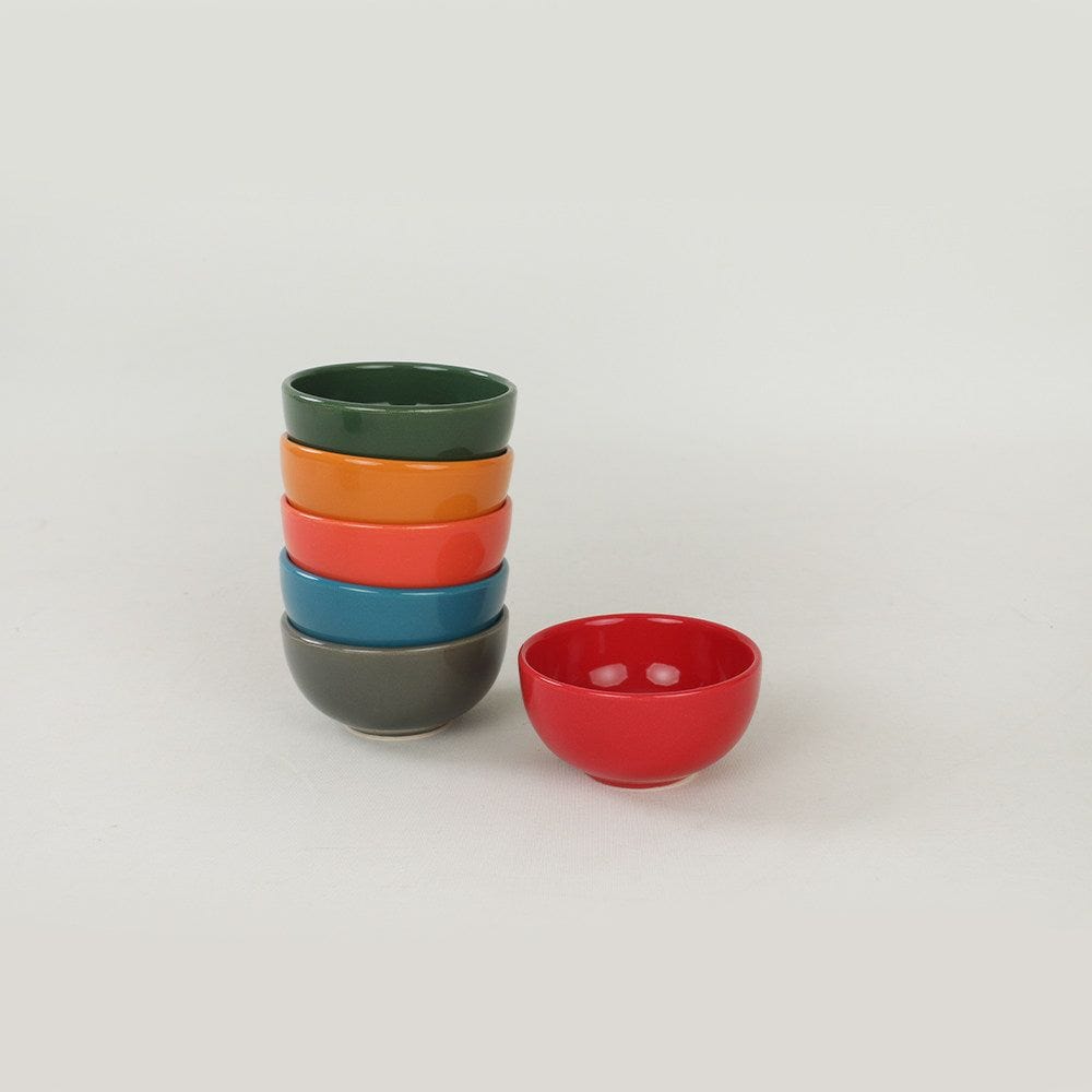 Set 6 boluri 275KRM1583, multicolor, ceramica, 110 ml