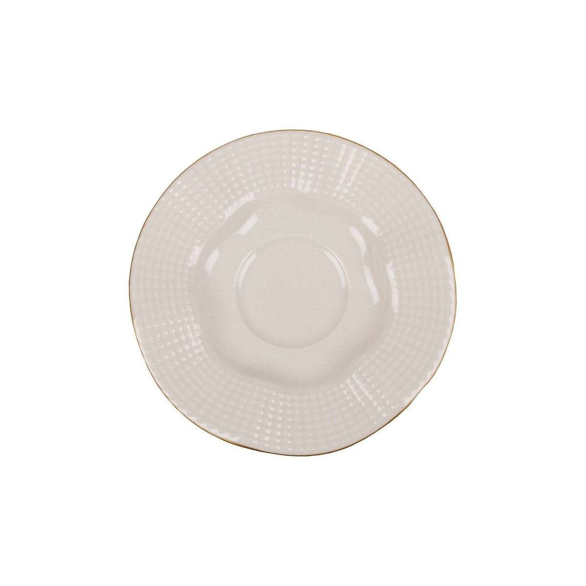 Set 6 cesti cu 6 farfurii MLN12KT14R520, alb, portelan, 50 ml