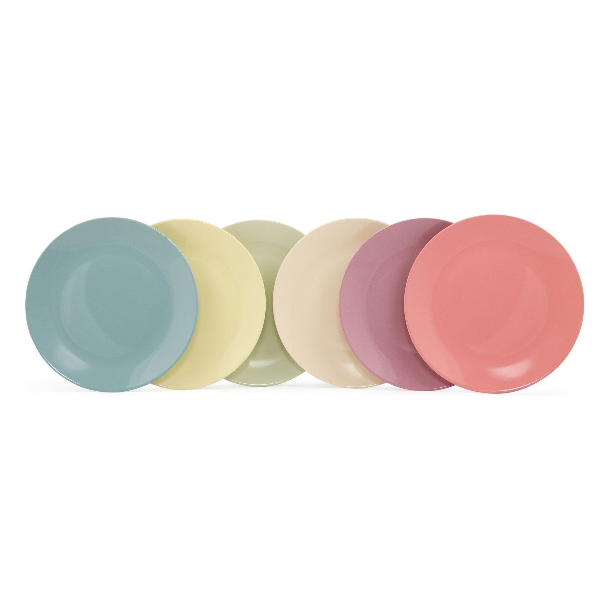 Set 6 farfurii 275KRM1398, multicolor, ceramica, 25x4 cm
