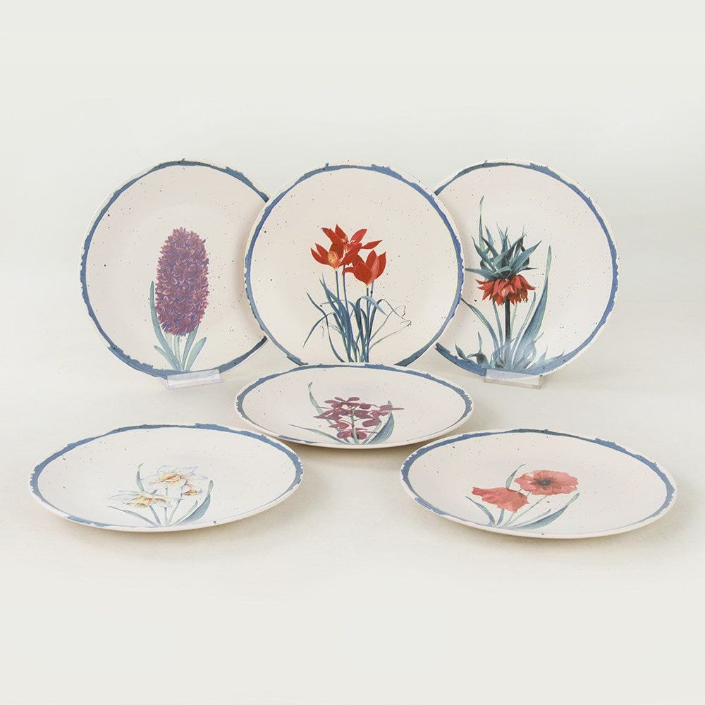 Set 6 platouri 275KRM1580, multicolor, ceramica, 25x25 cm