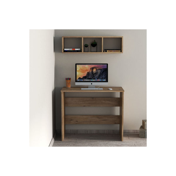 Set birou CLM0202, stejar, PAL melaminat